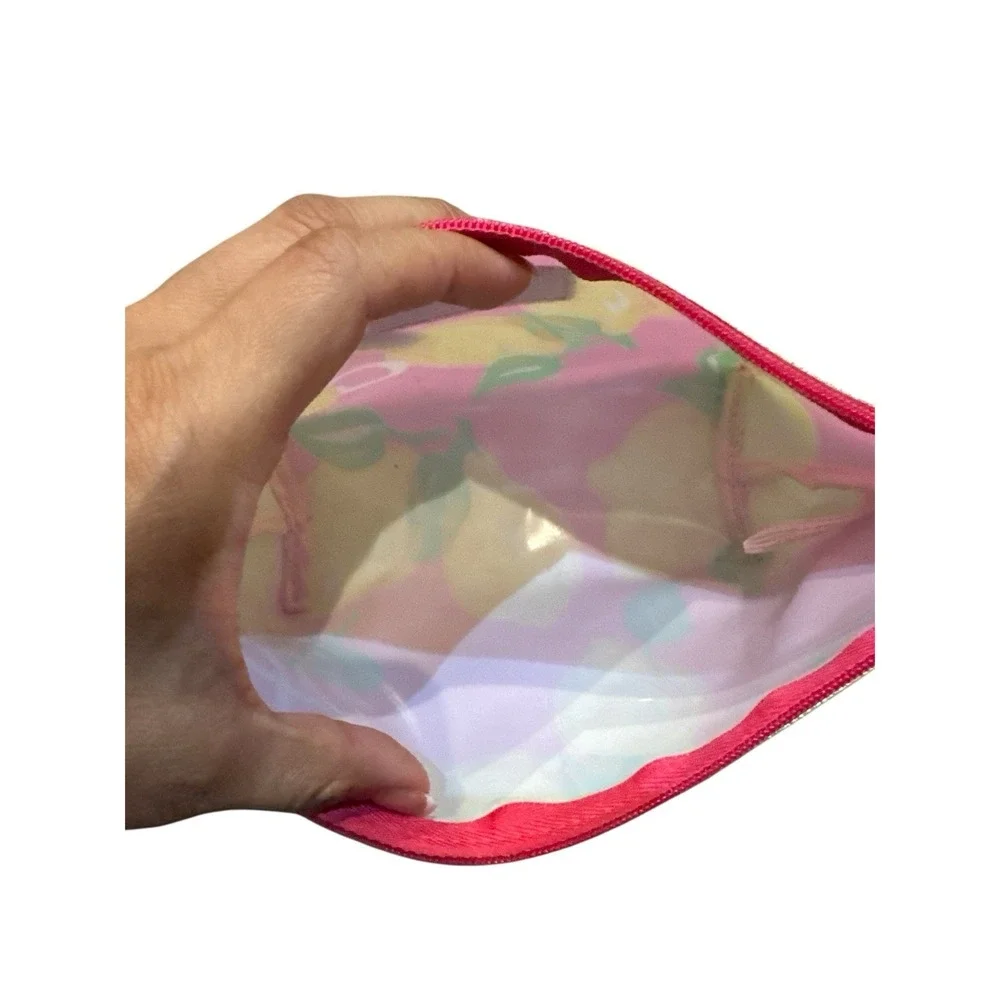 Lilly Pulitzer for Estee Lauder Makeup Bag Cosmetic Case‎ Barbie Pink